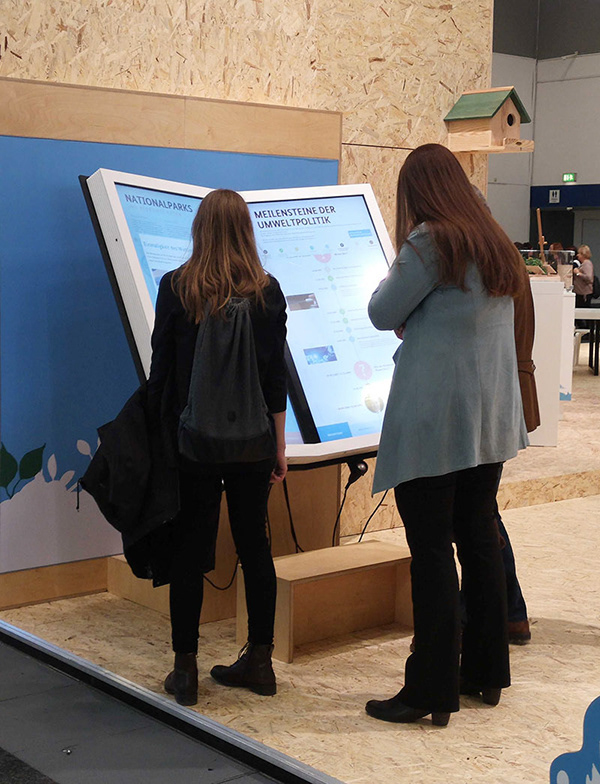 green week exhibit - touchscreen