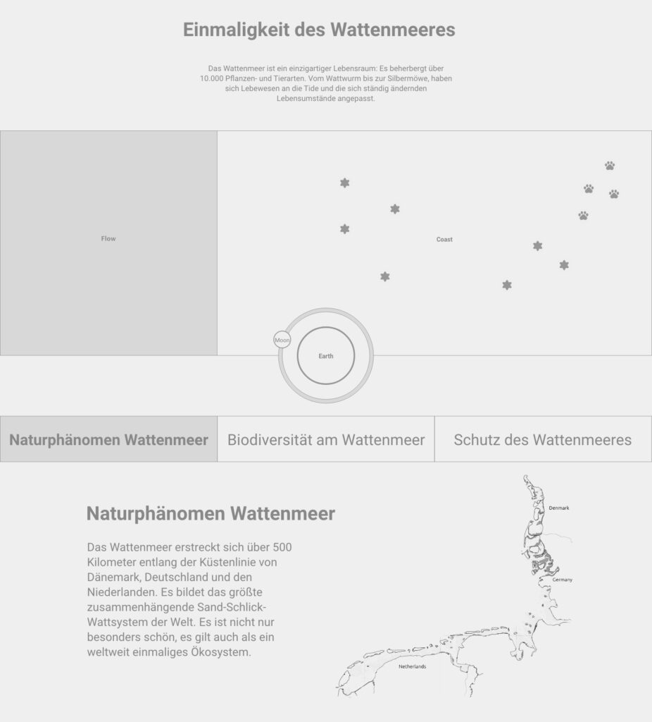 interactive screen wireframe by yana segal