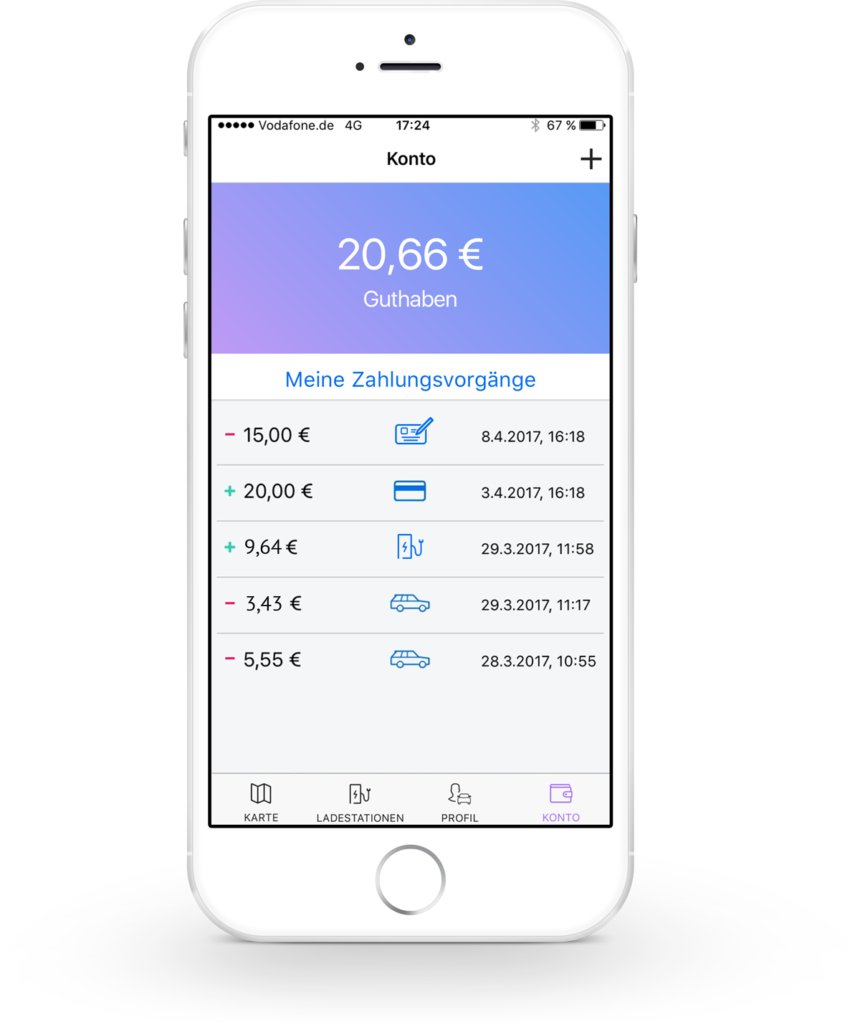 Share and charge mockup